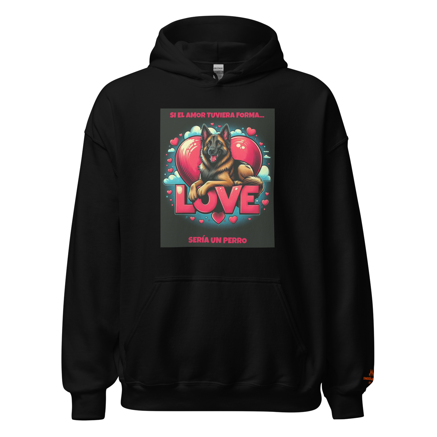 Sudadera con frase e imagen perruna