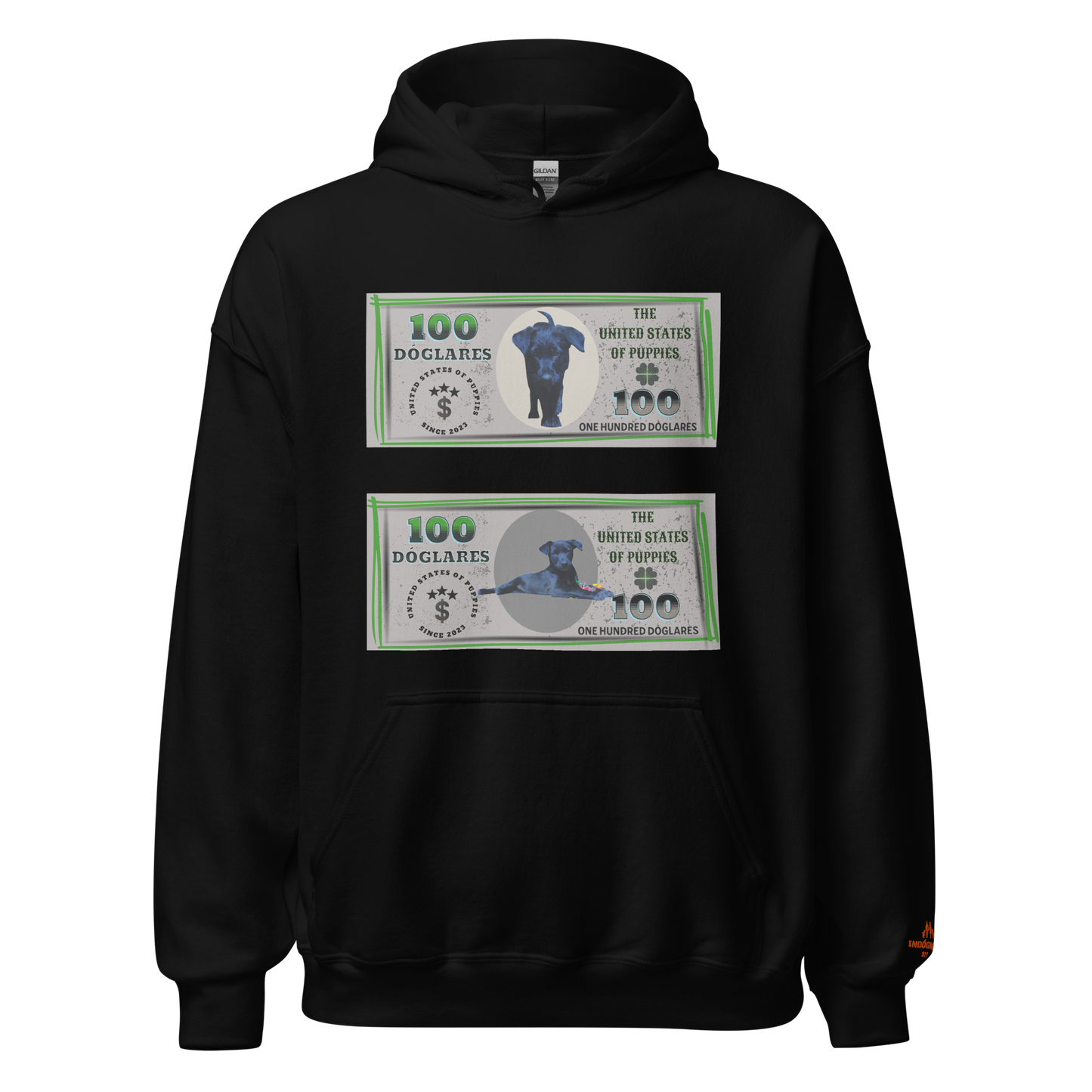 Sudadera con capucha "Colección Dóglares"