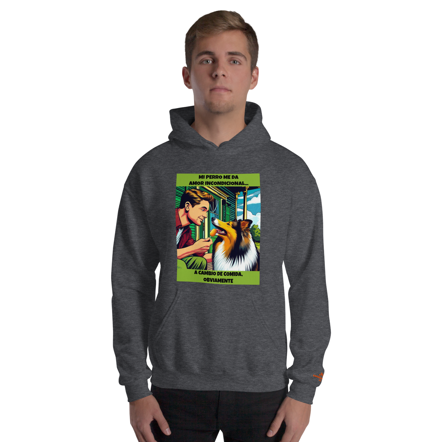 Sudadera con frase mascota