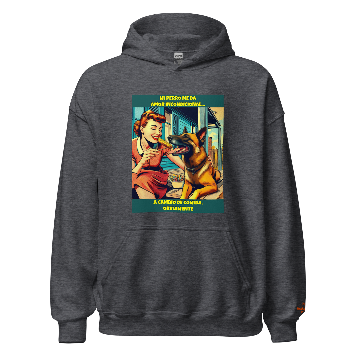 Sudadera con slogan mascota