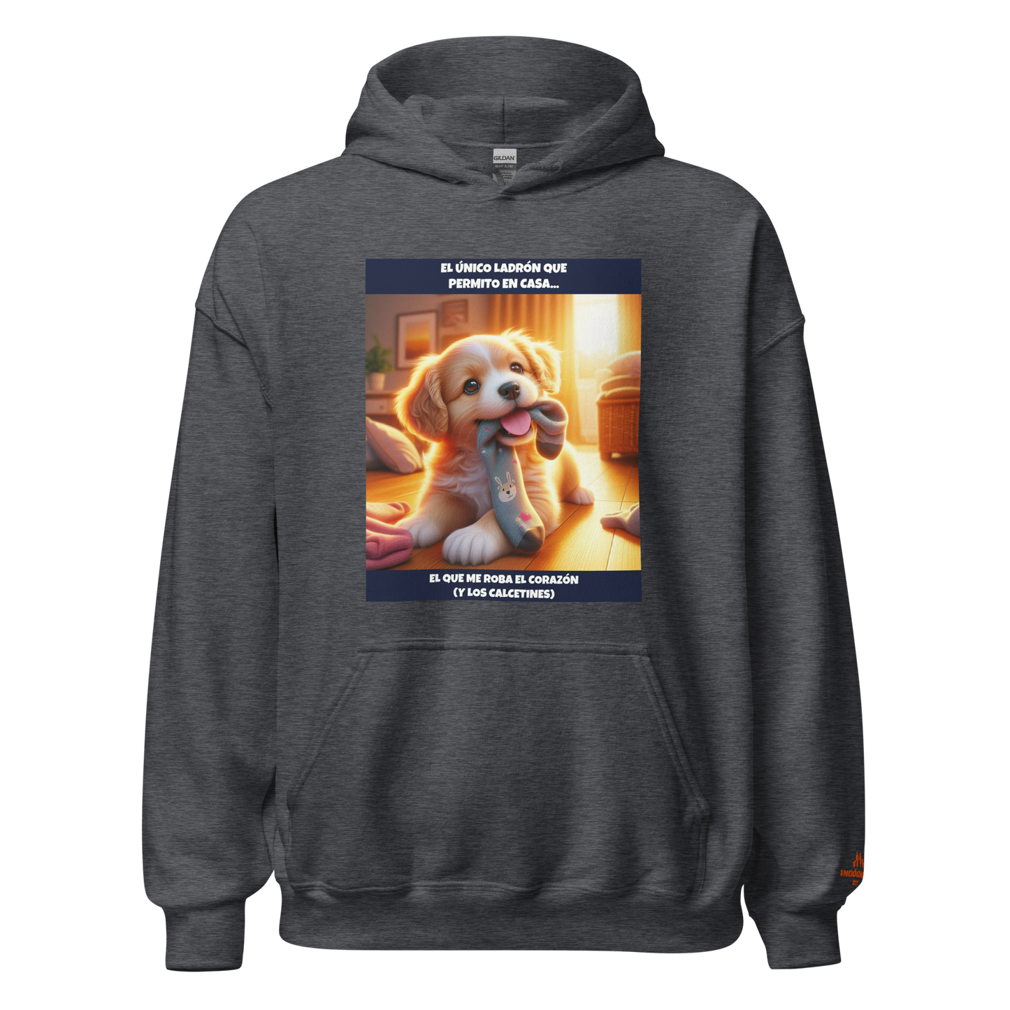 Sudadera con slogan mascota