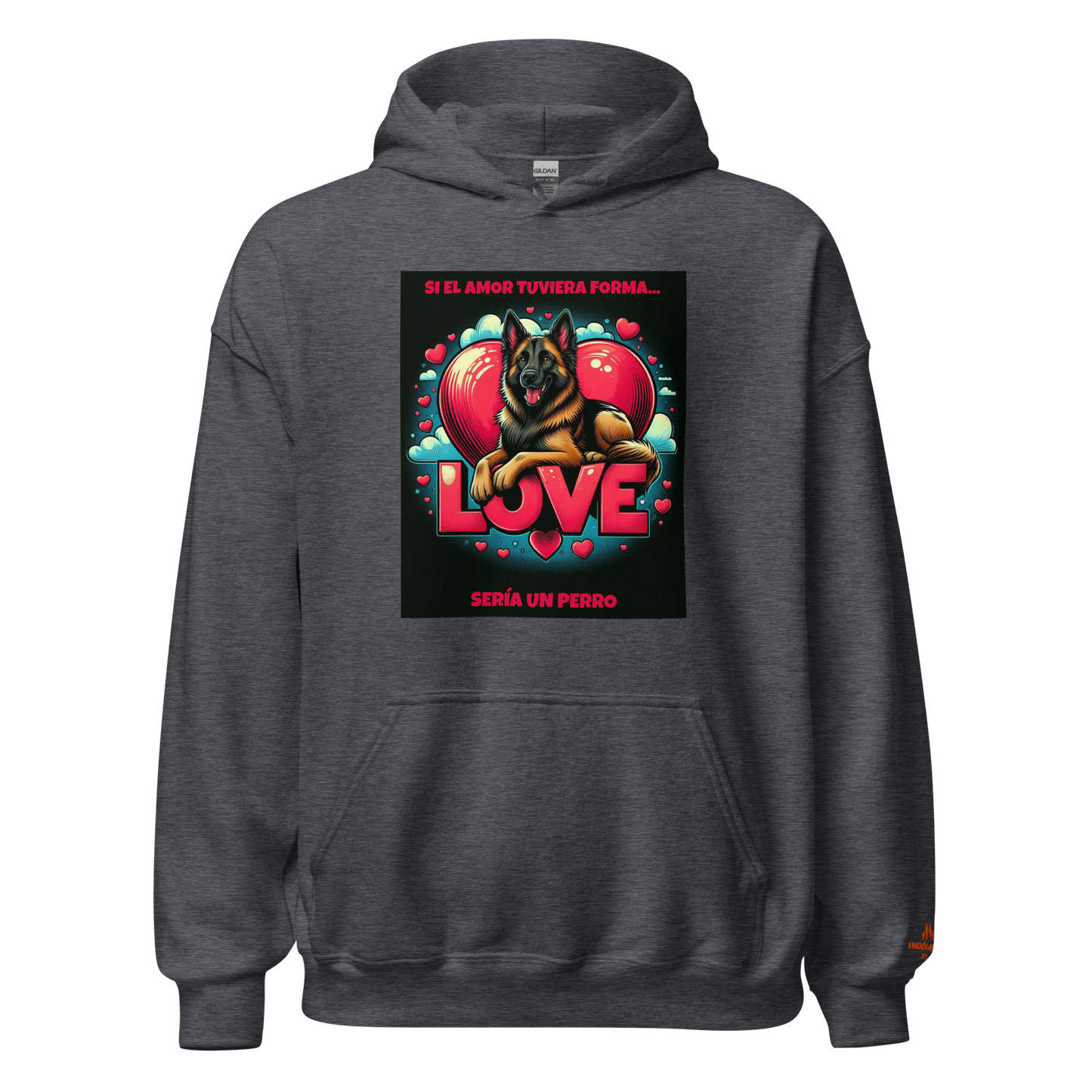 Sudadera con frase e imagen perruna