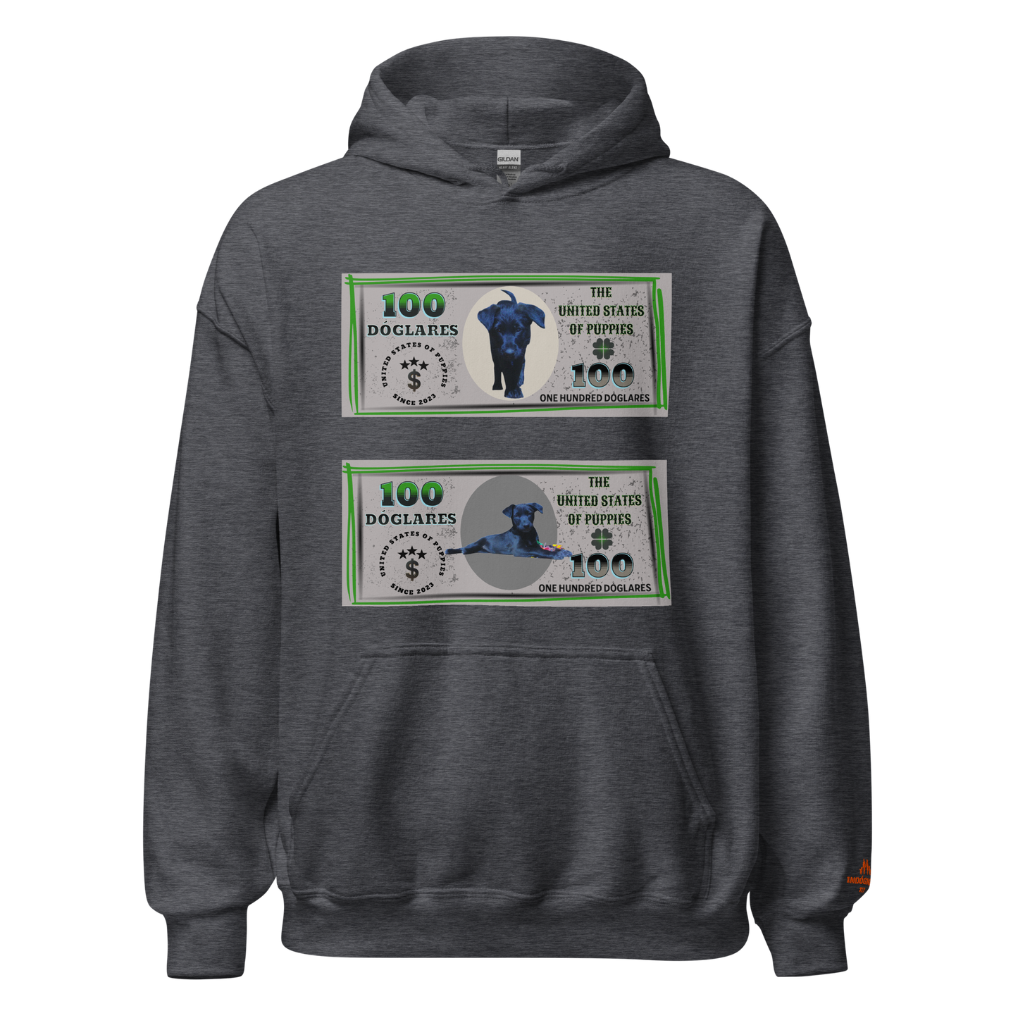 Sudadera con capucha "Colección Dóglares"