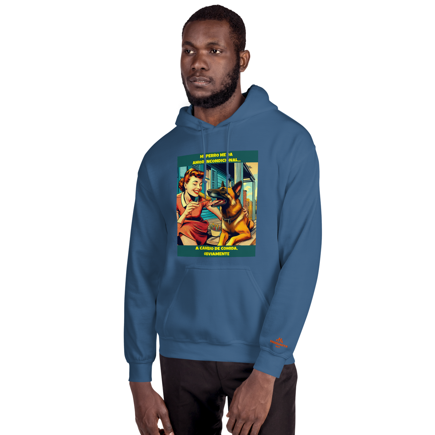 Sudadera con slogan mascota