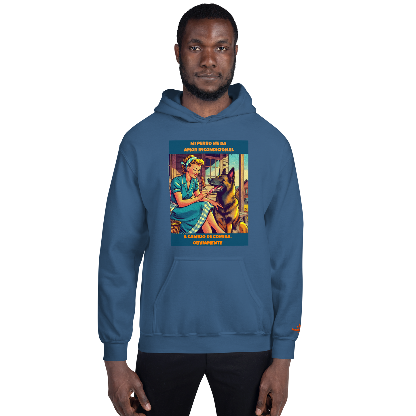 Sudadera con slogan mascota