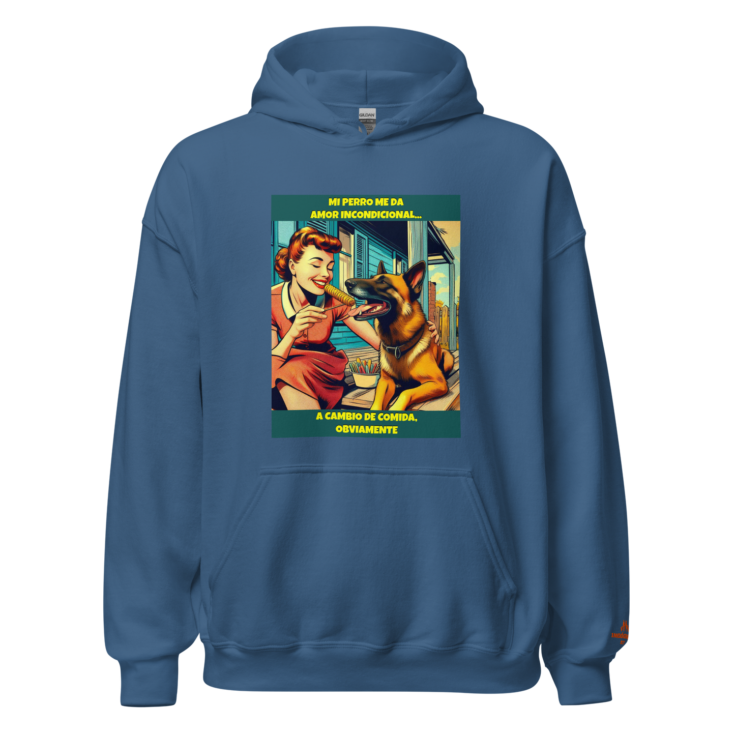Sudadera con slogan mascota