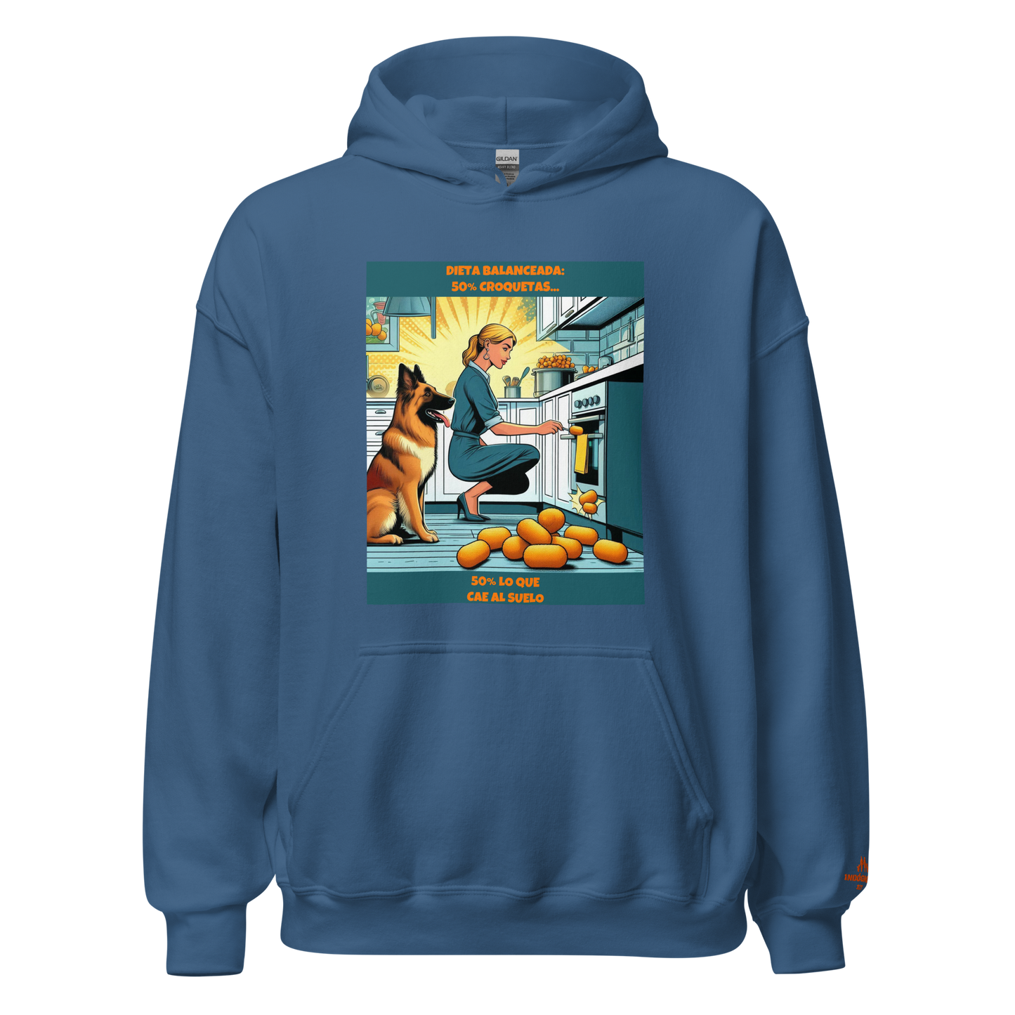 Sudadera con slogan perro
