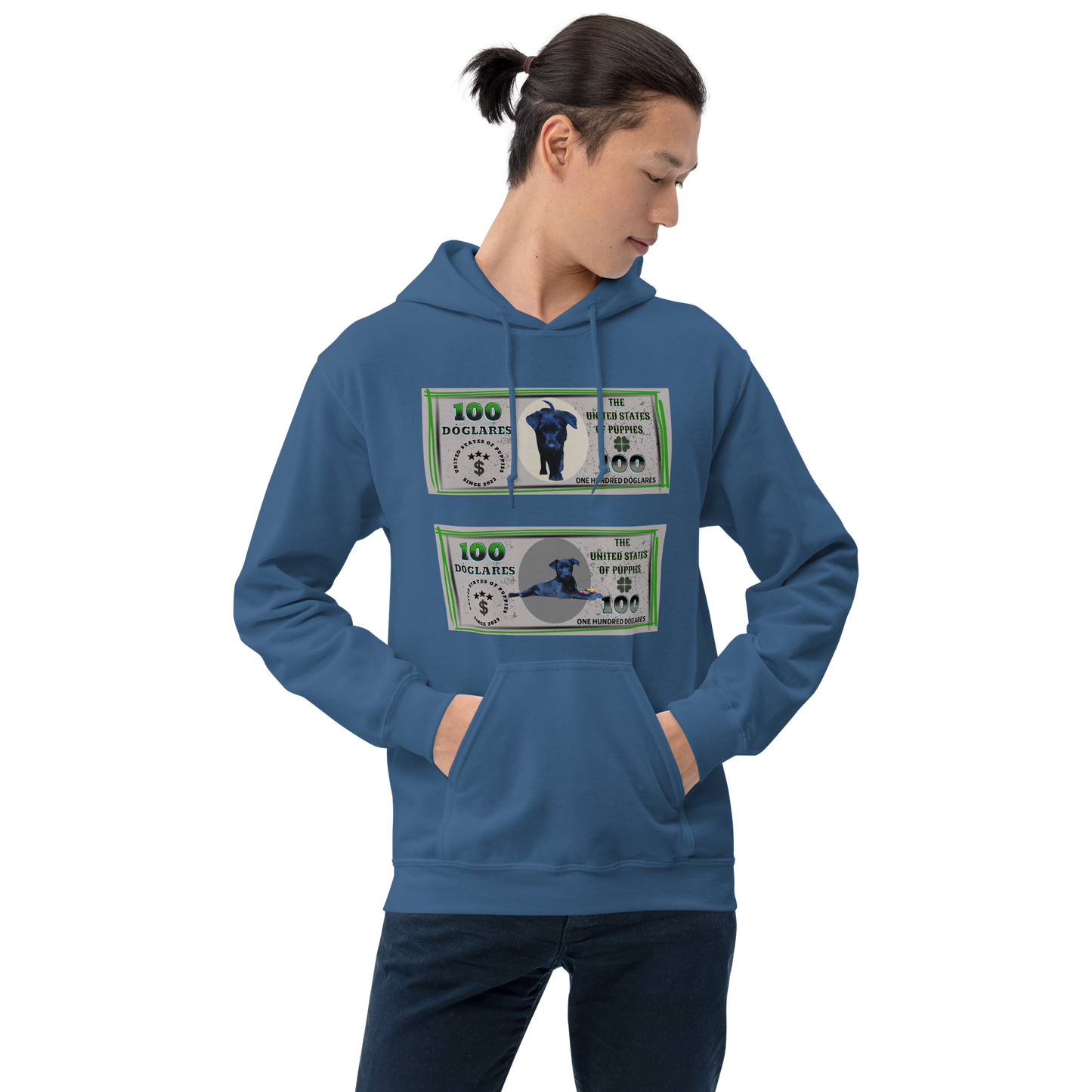 Sudadera con capucha "Colección Dóglares"