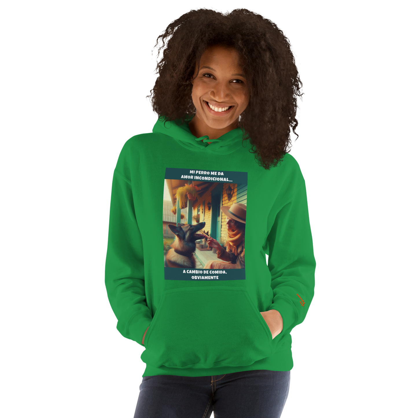 Sudadera con frase perro