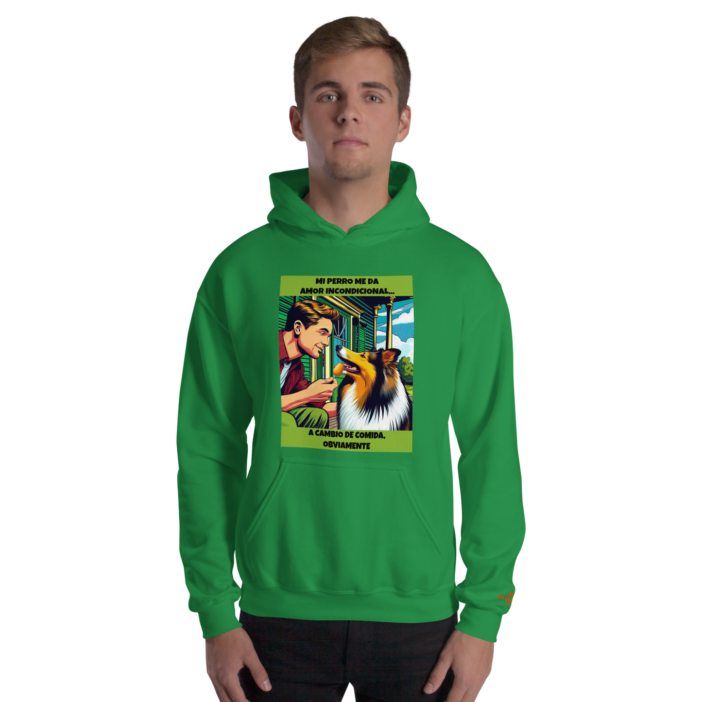 Sudadera con frase mascota