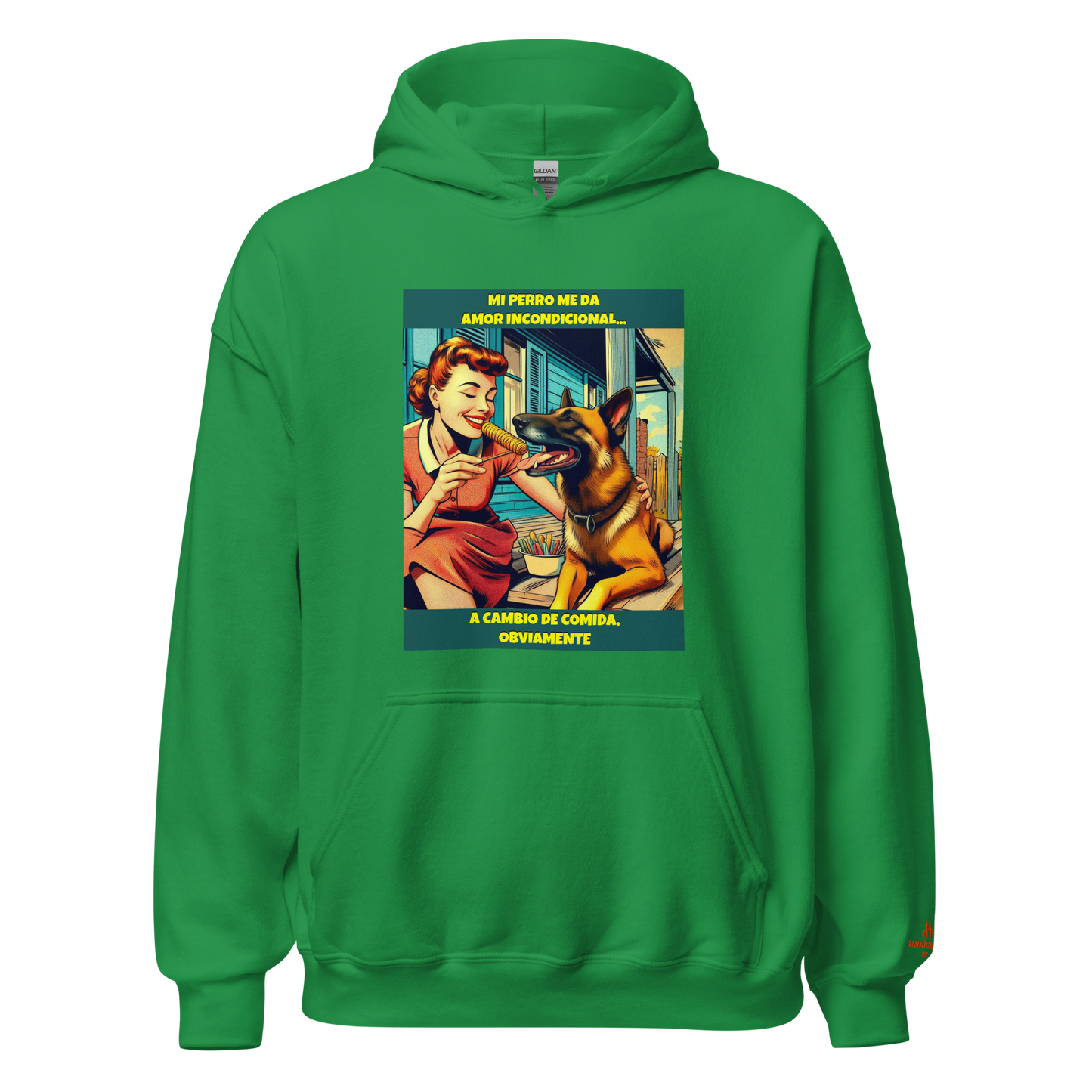 Sudadera con slogan mascota