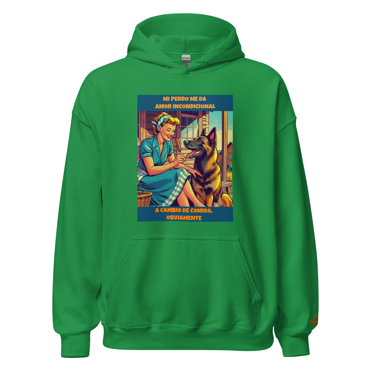 Sudadera con slogan mascota