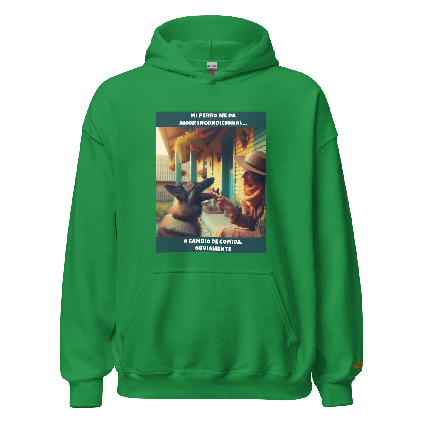 Sudadera con frase perro