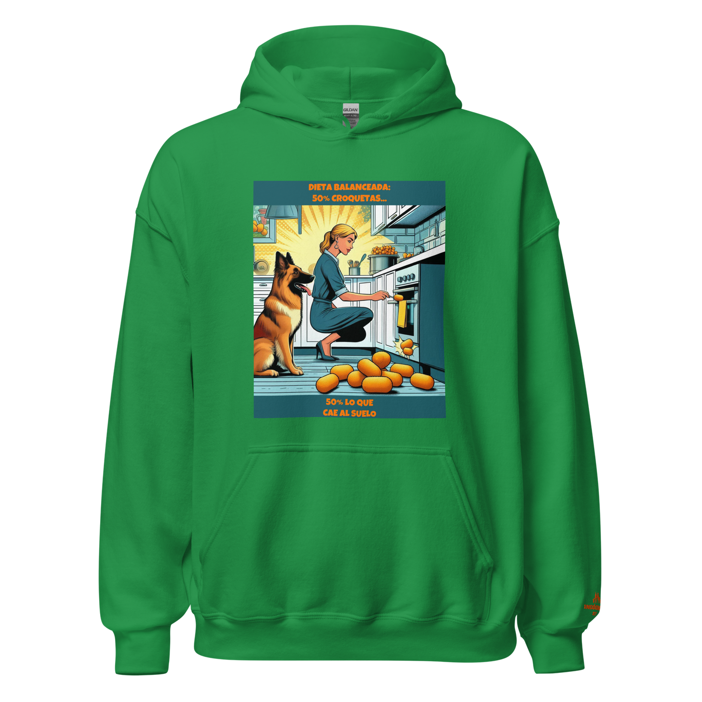 Sudadera con slogan perro