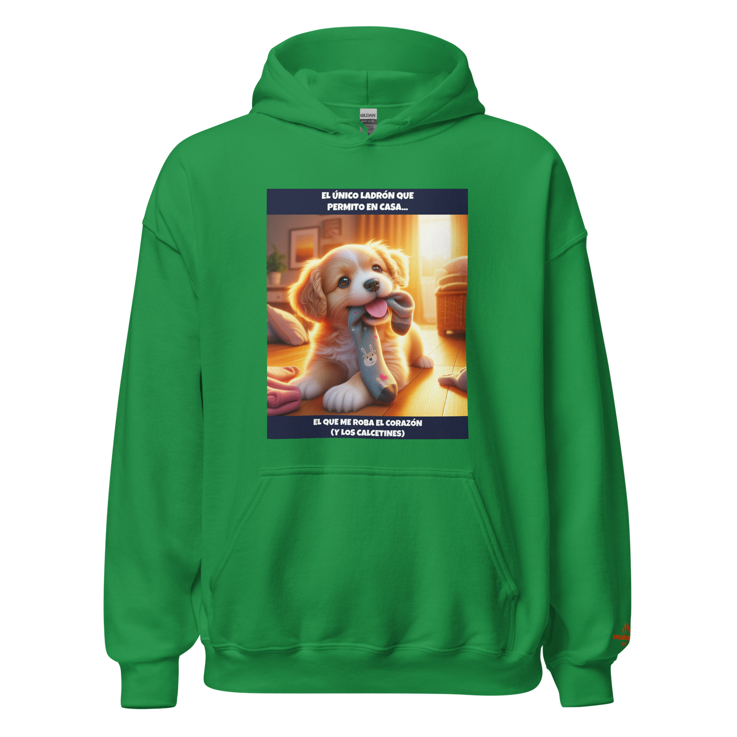 Sudadera con slogan mascota