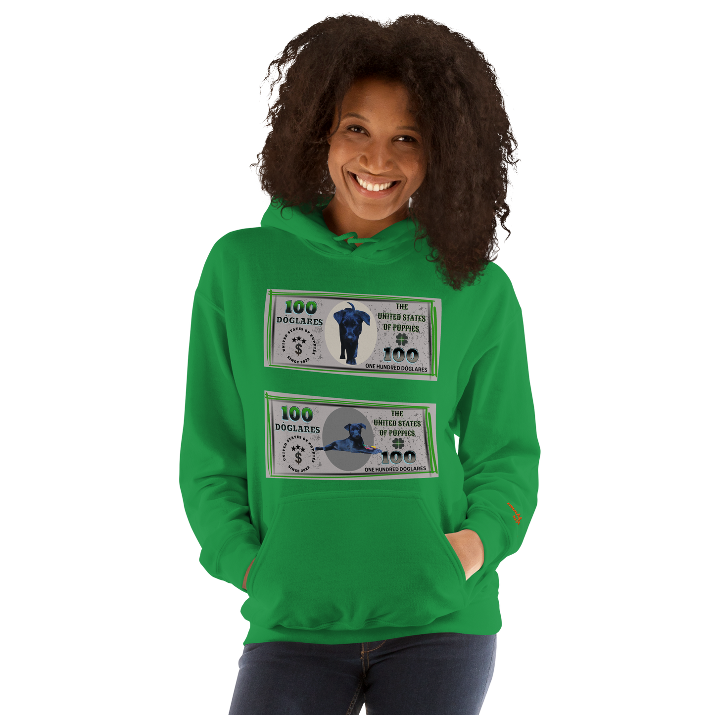 Sudadera con capucha "Colección Dóglares"