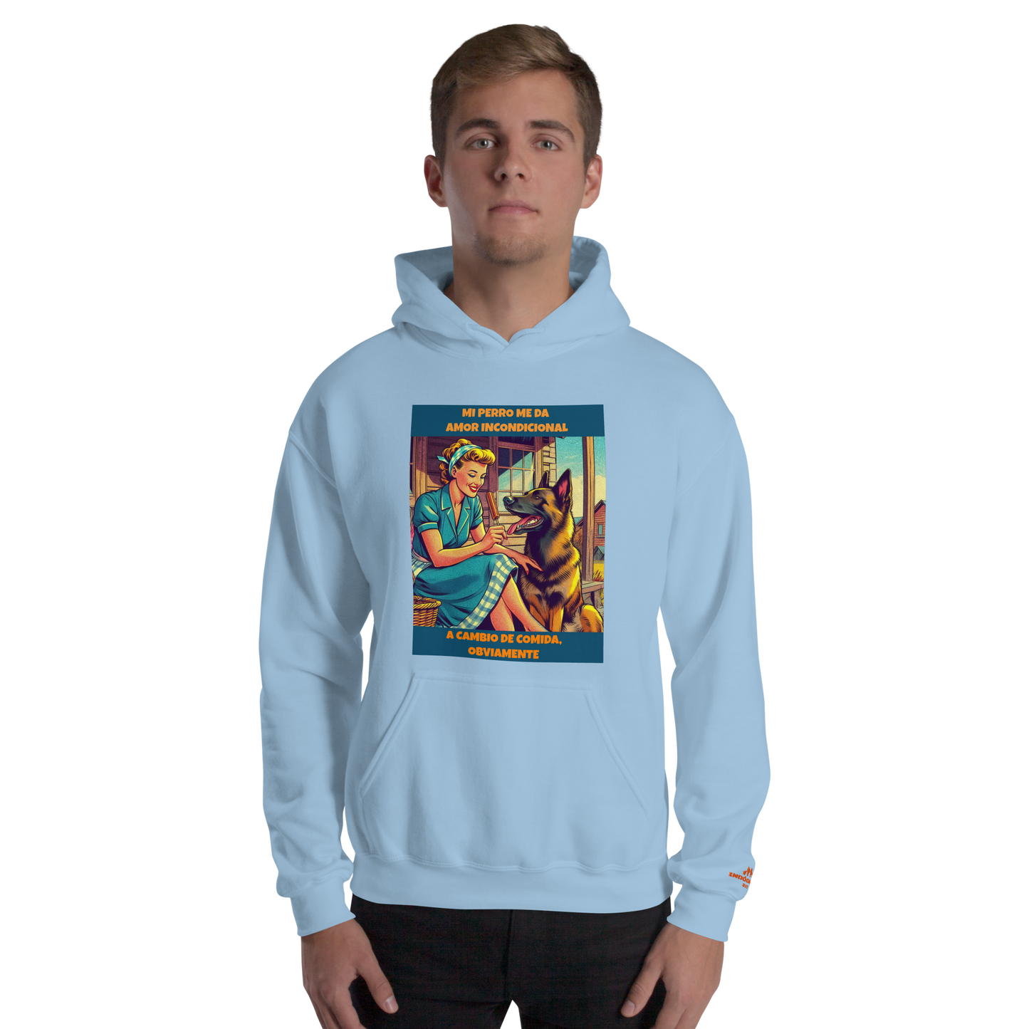 Sudadera con slogan mascota