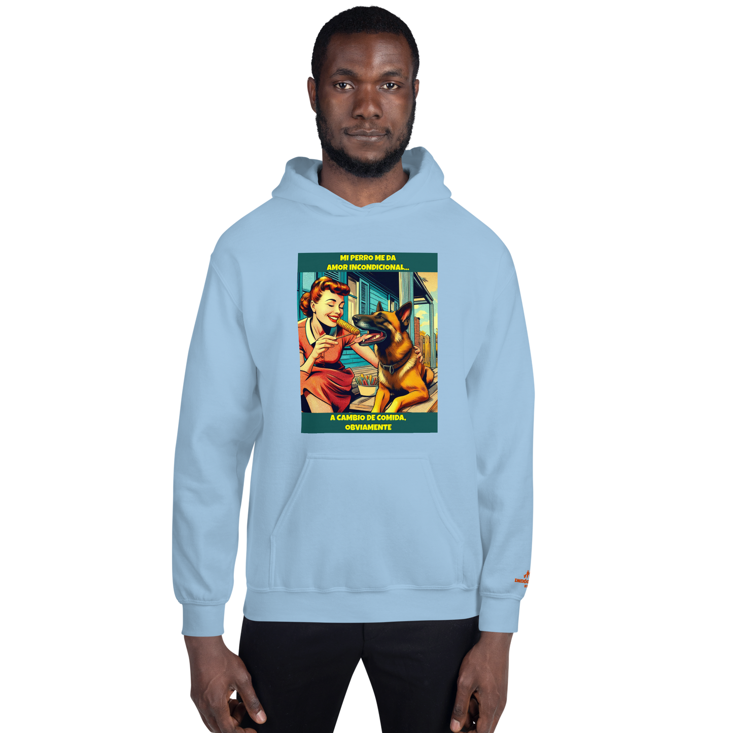 Sudadera con slogan mascota