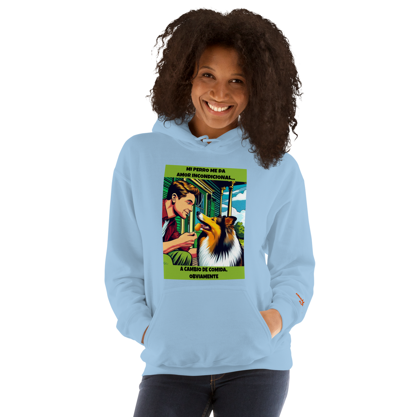 Sudadera con frase mascota