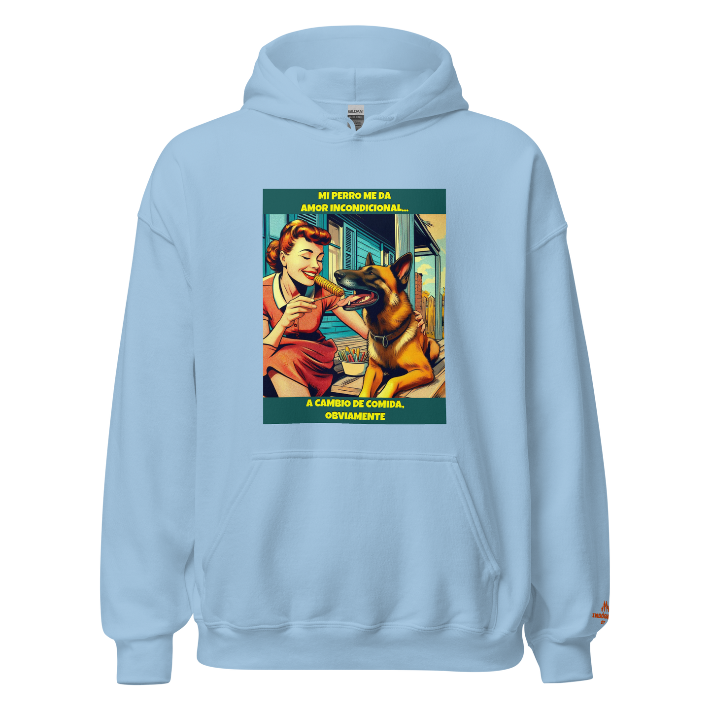 Sudadera con slogan mascota