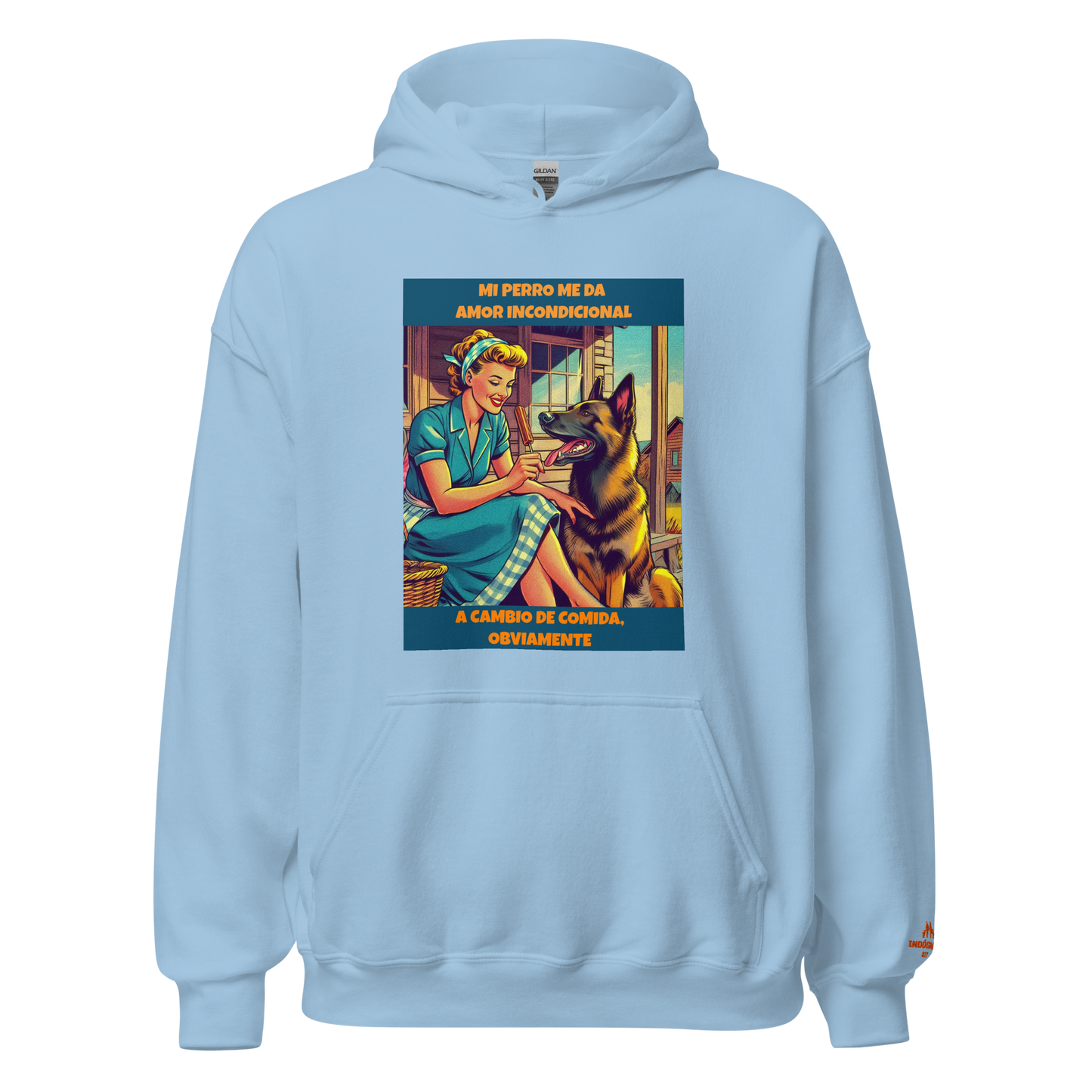 Sudadera con slogan mascota