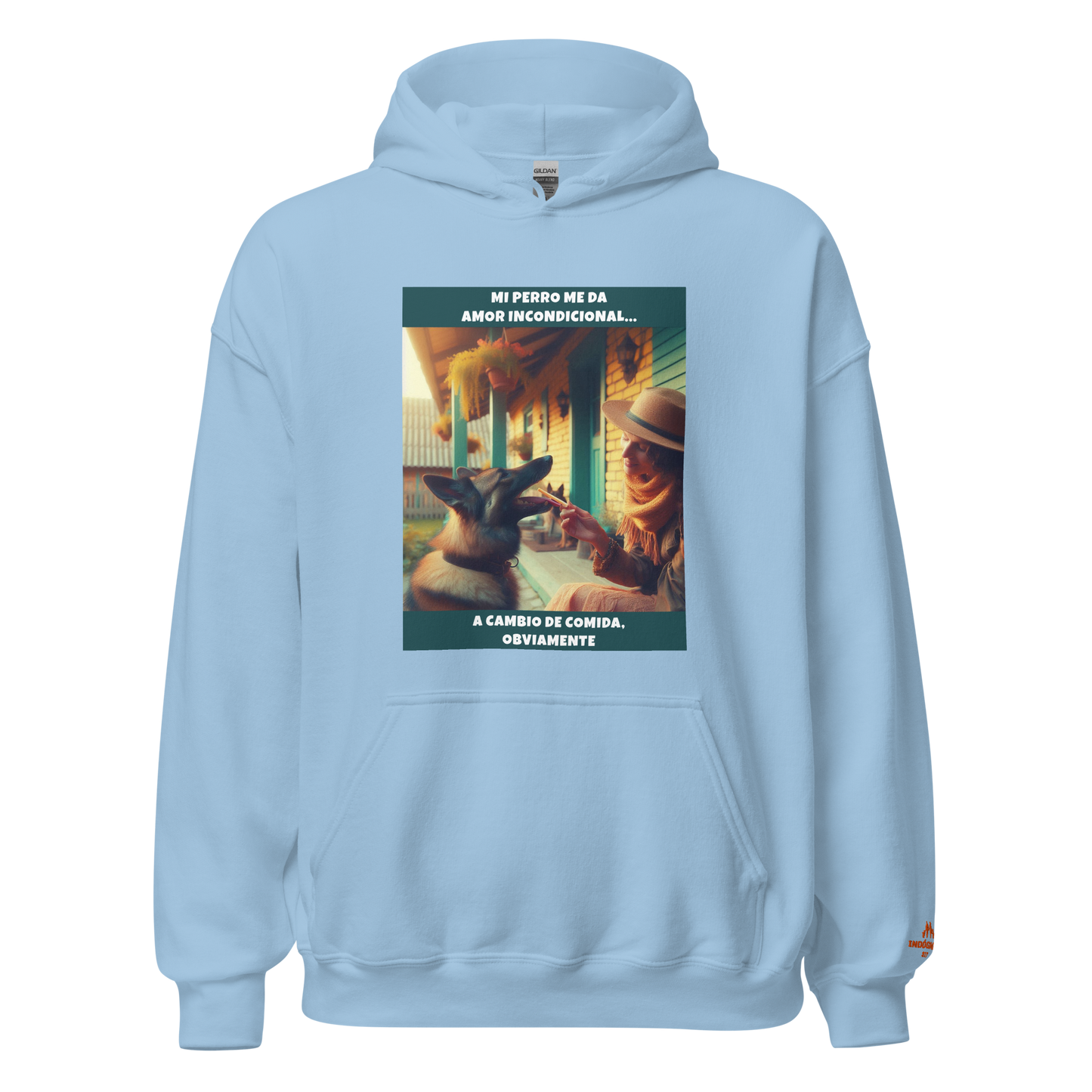 Sudadera con frase perro