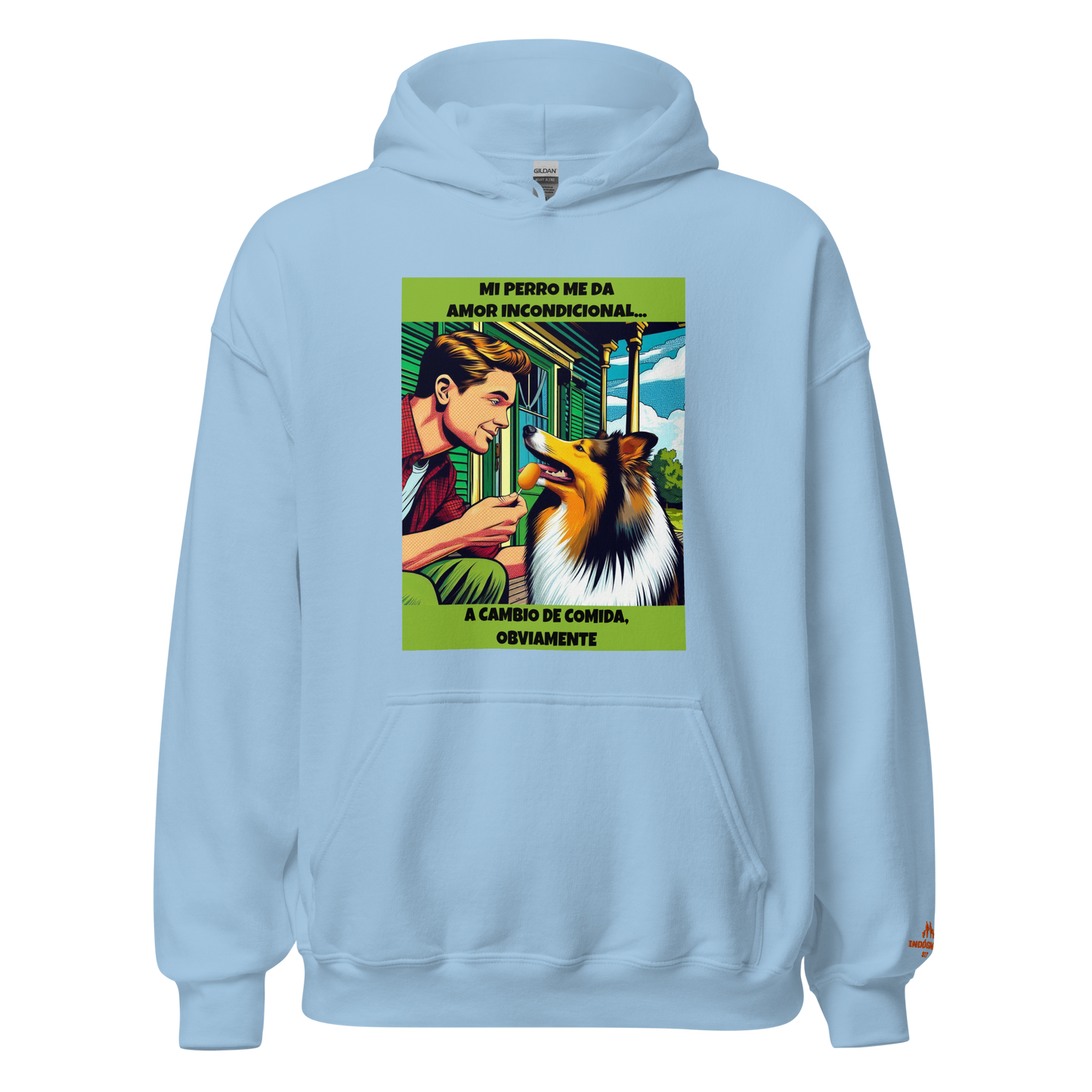 Sudadera con frase mascota