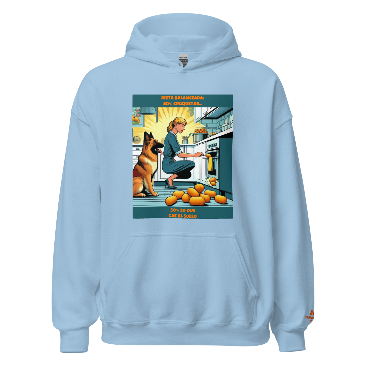 Sudadera con slogan perro