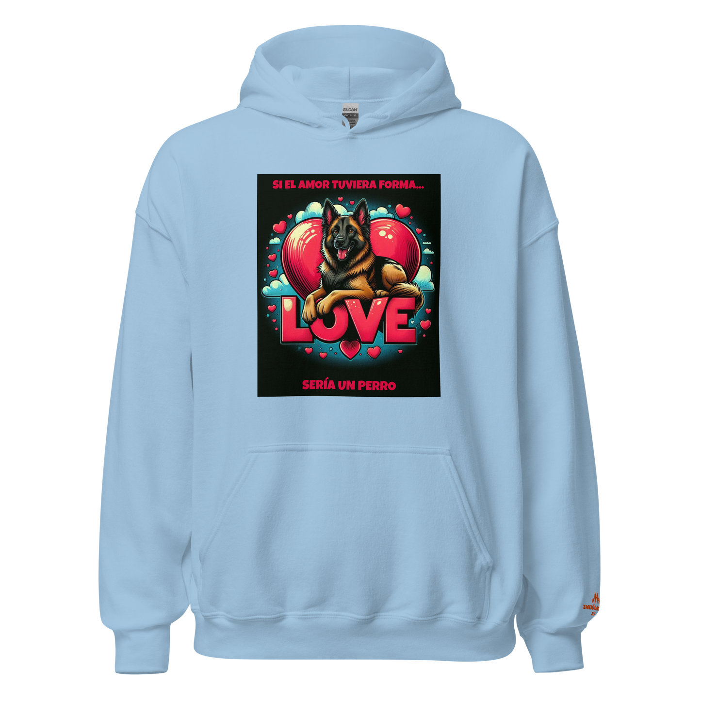 Sudadera con frase e imagen perruna