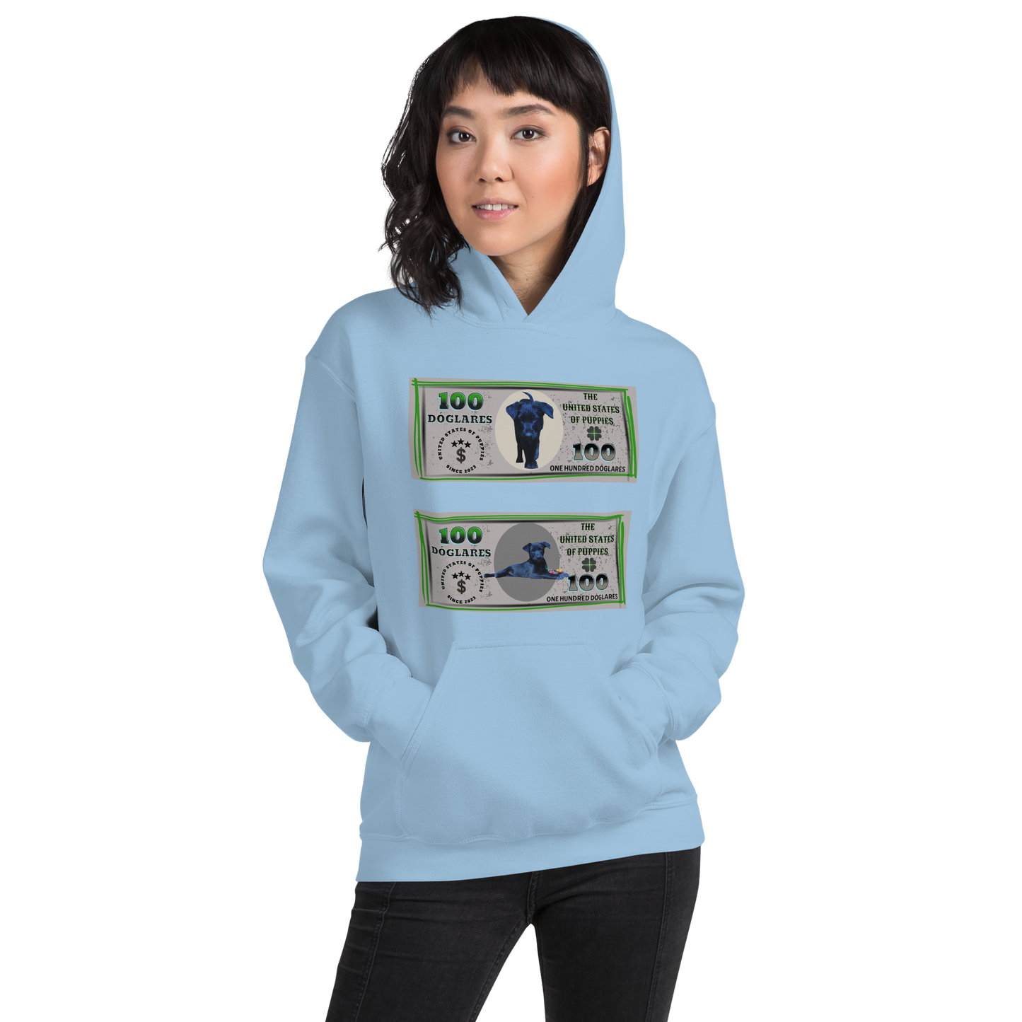 Sudadera con capucha "Colección Dóglares"