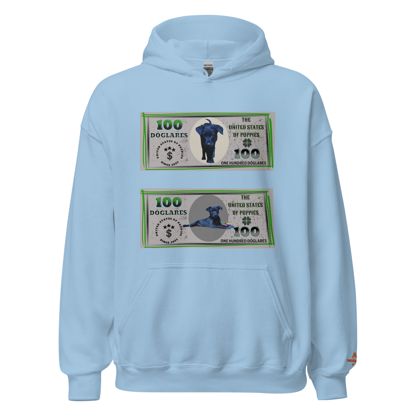Sudadera con capucha "Colección Dóglares"