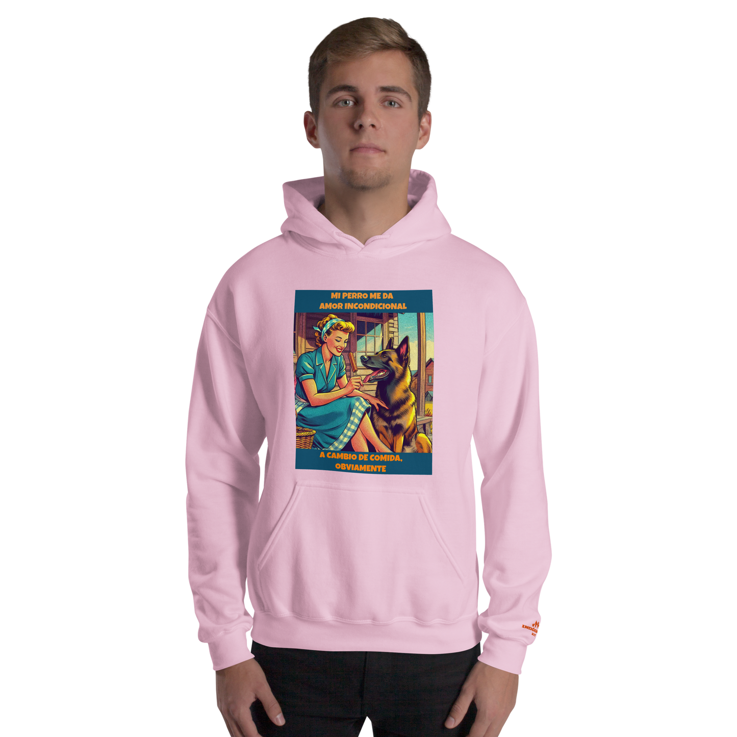 Sudadera con slogan mascota