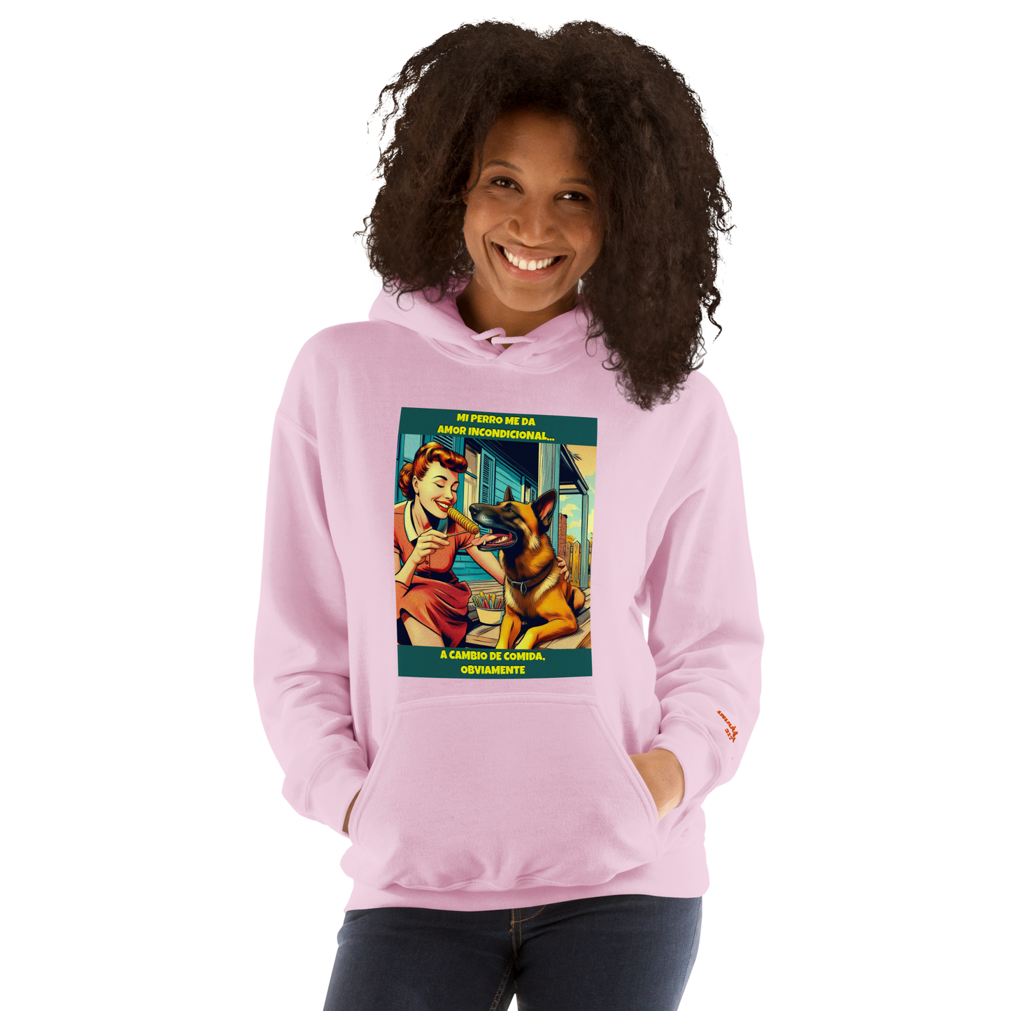 Sudadera con slogan mascota