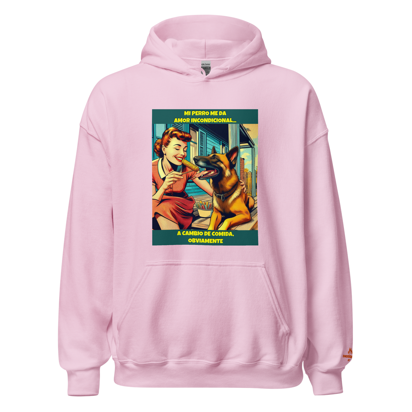 Sudadera con slogan mascota