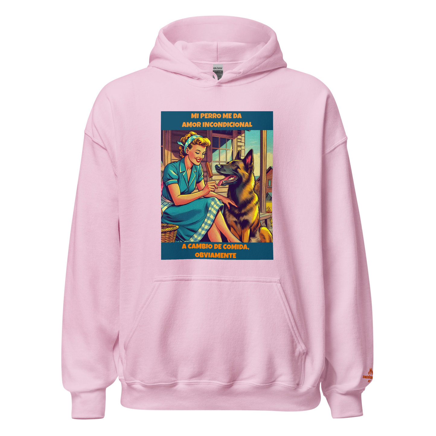 Sudadera con slogan mascota