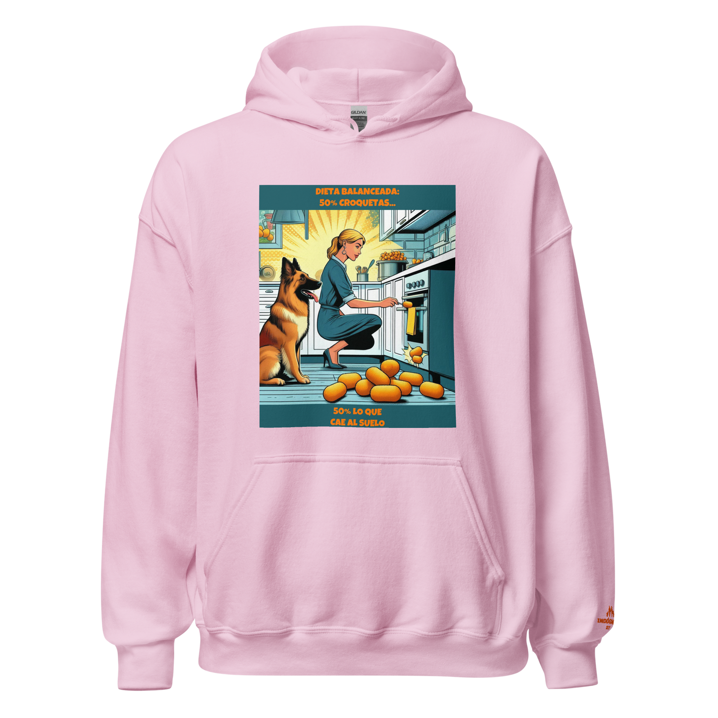 Sudadera con slogan perro