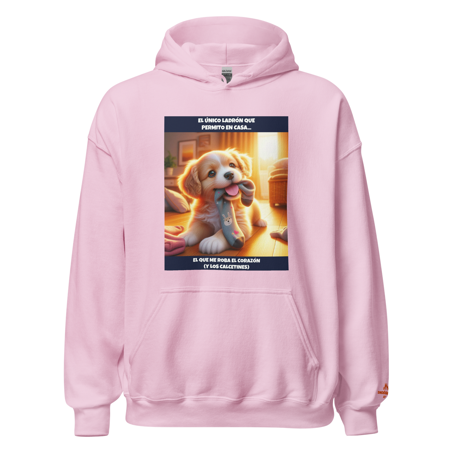 Sudadera con slogan mascota