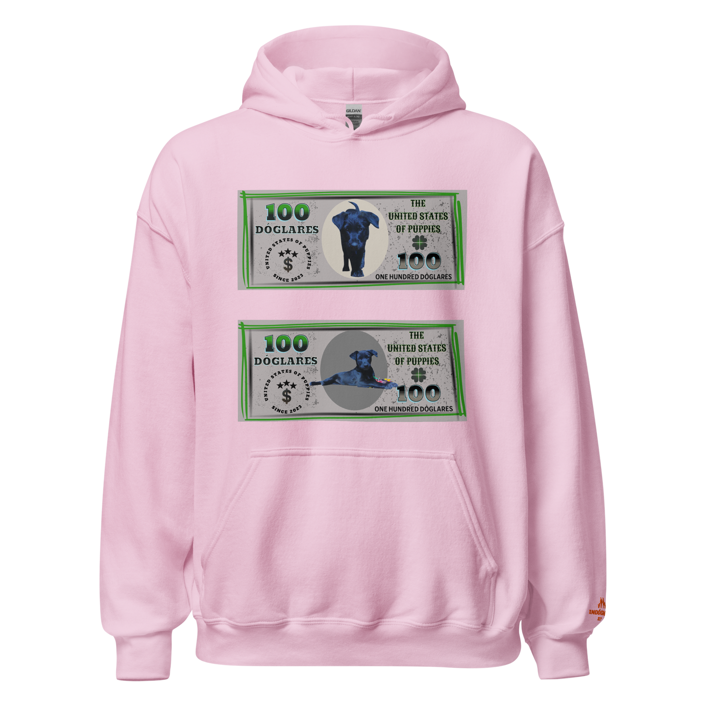 Sudadera con capucha "Colección Dóglares"