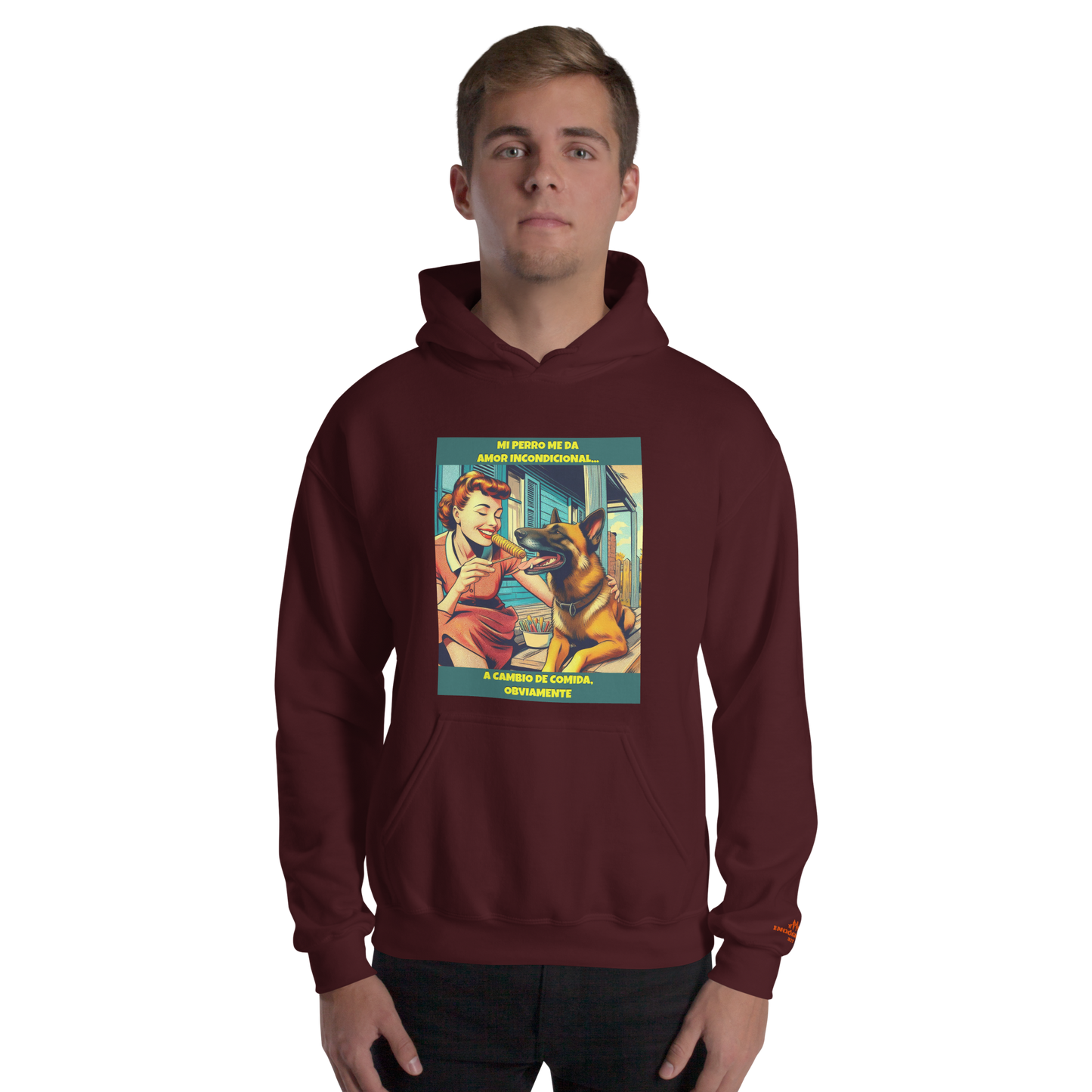 Sudadera con slogan mascota