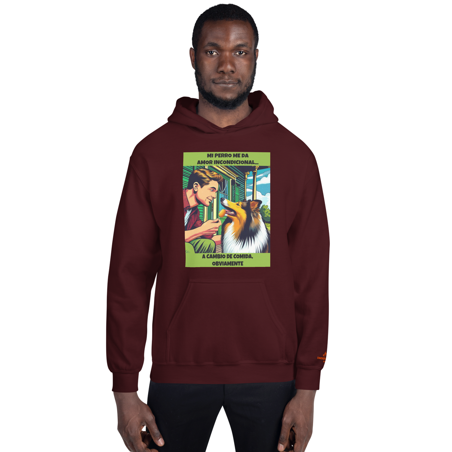 Sudadera con frase mascota