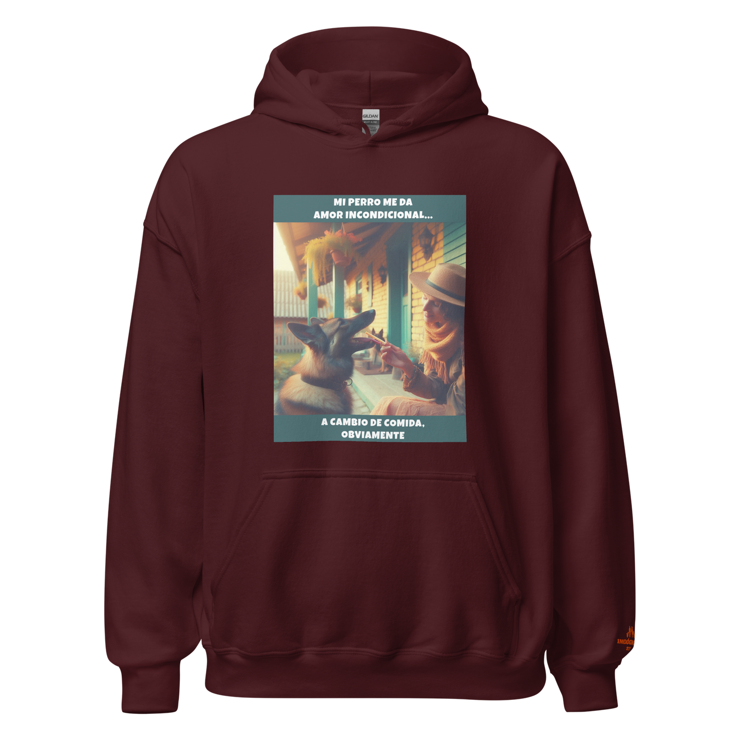 Sudadera con frase perro