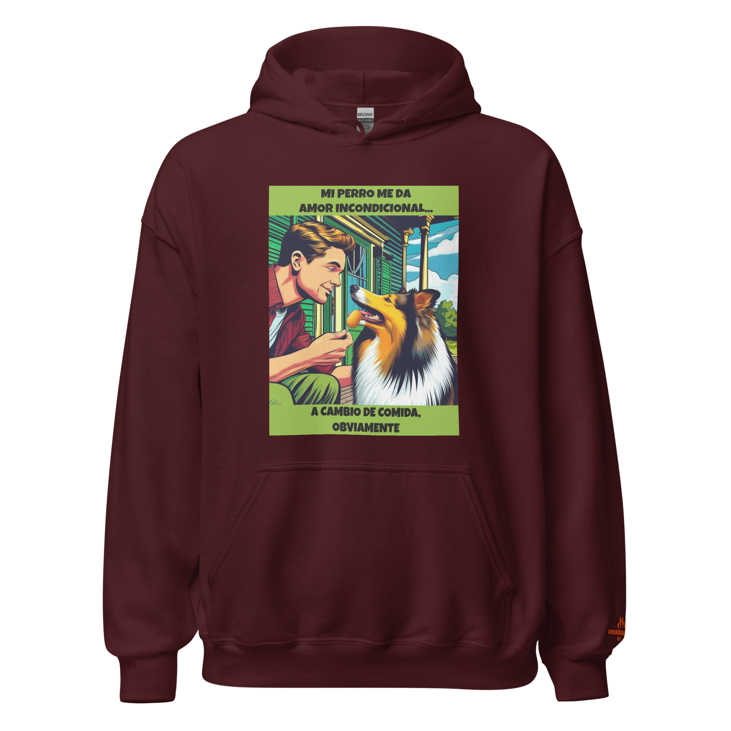 Sudadera con frase mascota