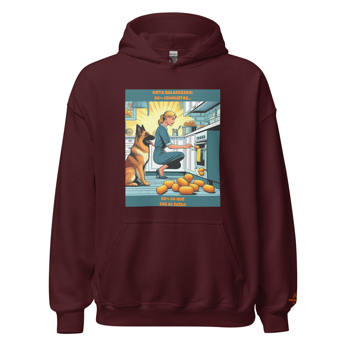 Sudadera con slogan perro