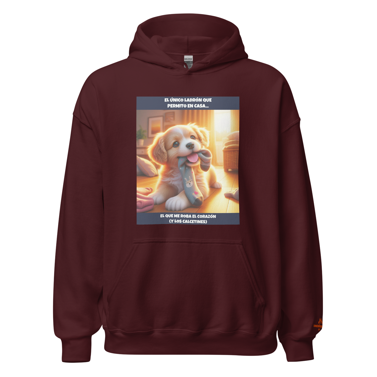 Sudadera con slogan mascota