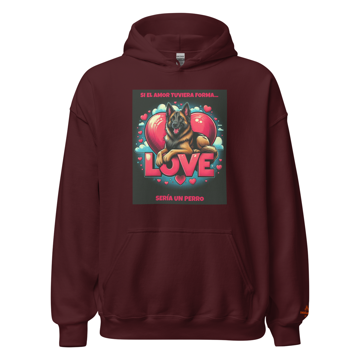 Sudadera con frase e imagen perruna