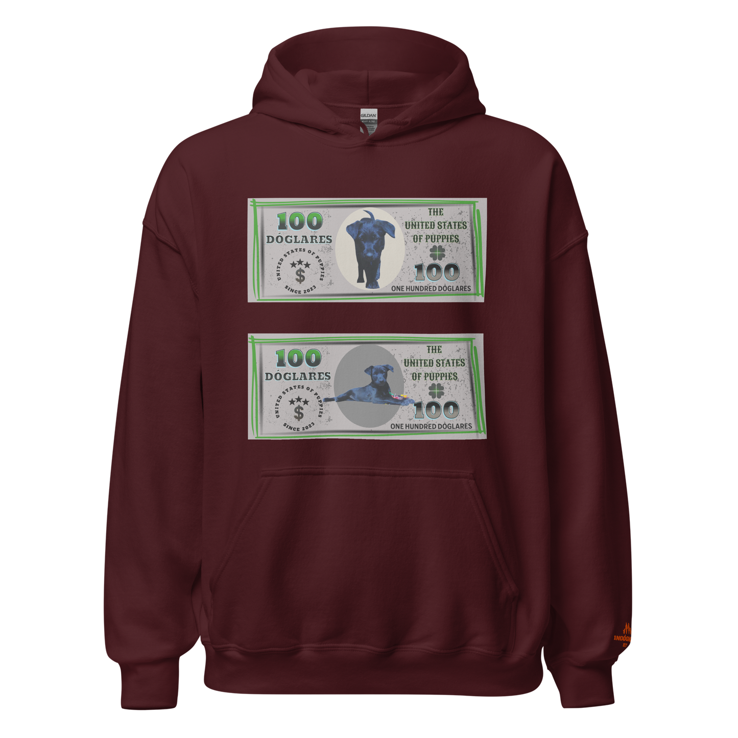 Sudadera con capucha "Colección Dóglares"