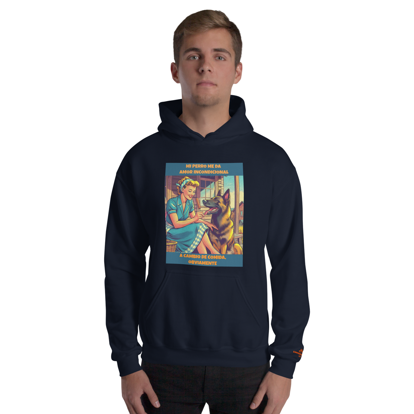 Sudadera con slogan mascota