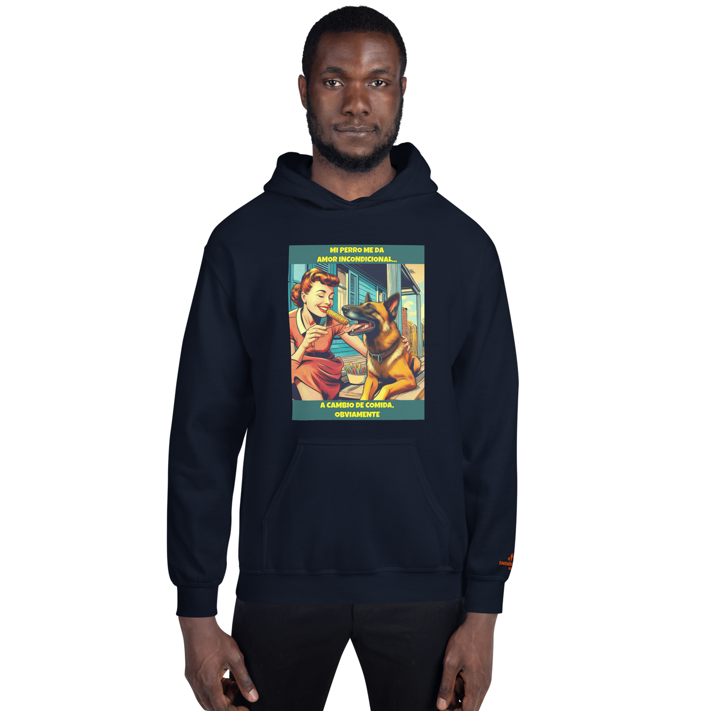 Sudadera con slogan mascota