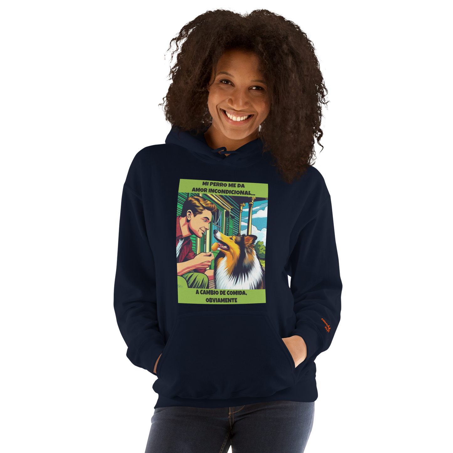 Sudadera con frase mascota