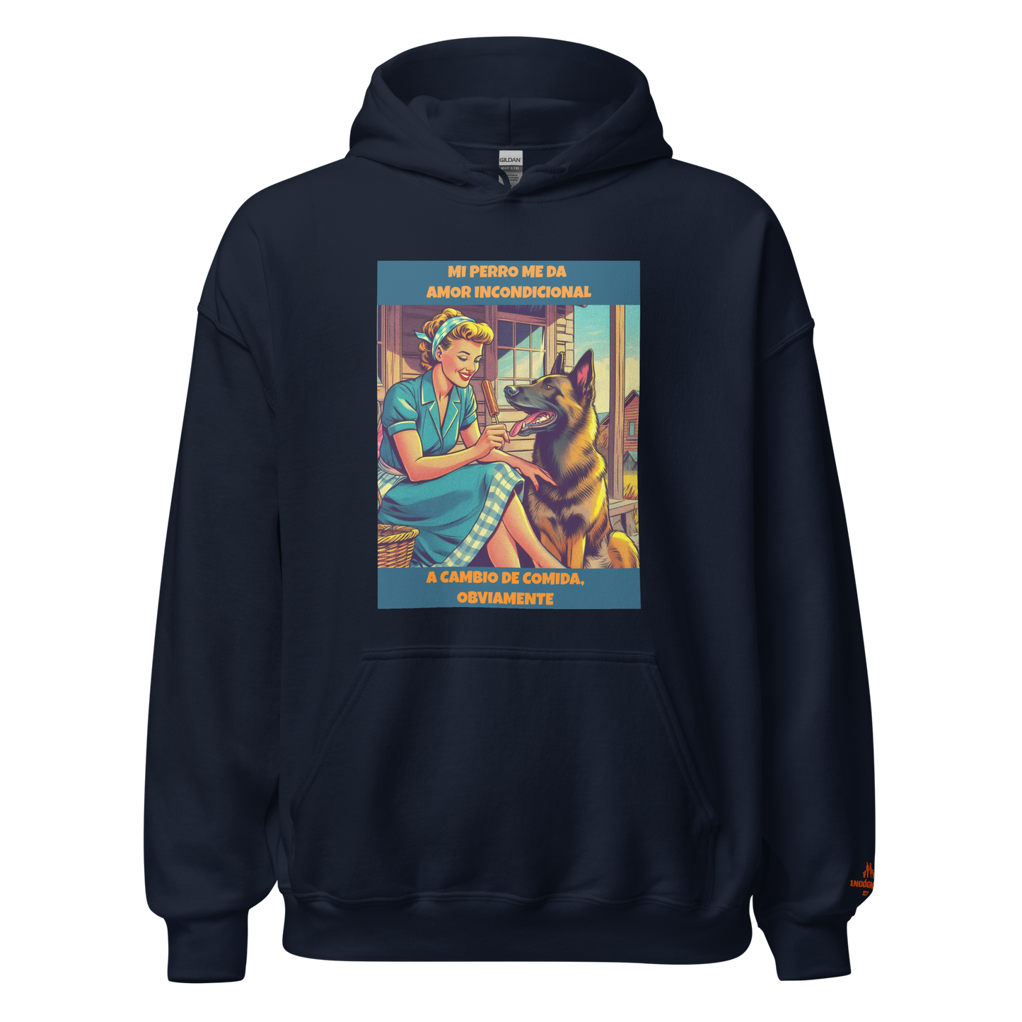 Sudadera con slogan mascota
